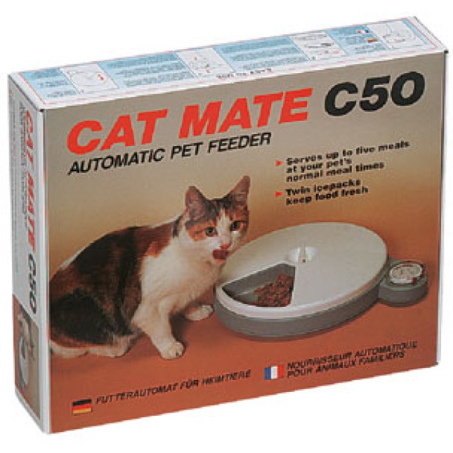 CAT MATE AUTOMATIC PET FEEDER C50 5 PORT CAT MATE AUTOMATIC PET FEEDER C50 5 PORT