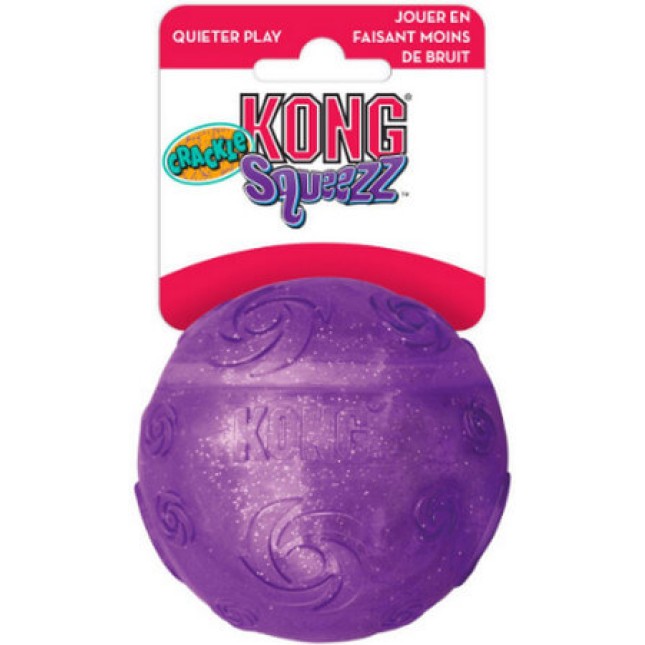 Kong παιχνίδι squeezz crackle μπάλα από εύκαμπτο υλικό, που αναπηδά και χαρίζει ώρες παιχνιδιού