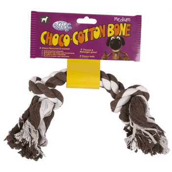 Pet Brands choco-cotton κόκκαλο από σχοινί 100% βαμβακερό