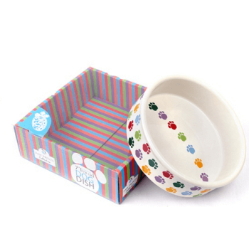 Pet Brands paw prints κεραμικό πιατάκι 8'' 20,5 x 10,5cm Pet Brands paw prints κεραμικό πιατάκι 8'' 20,5 x 10,5cm