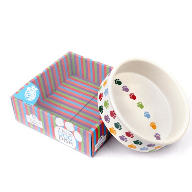 Pet Brands paw prints κεραμικό πιατάκι 8'' 20,5 x 10,5cm Pet Brands paw prints κεραμικό πιατάκι 8'' 20,5 x 10,5cm