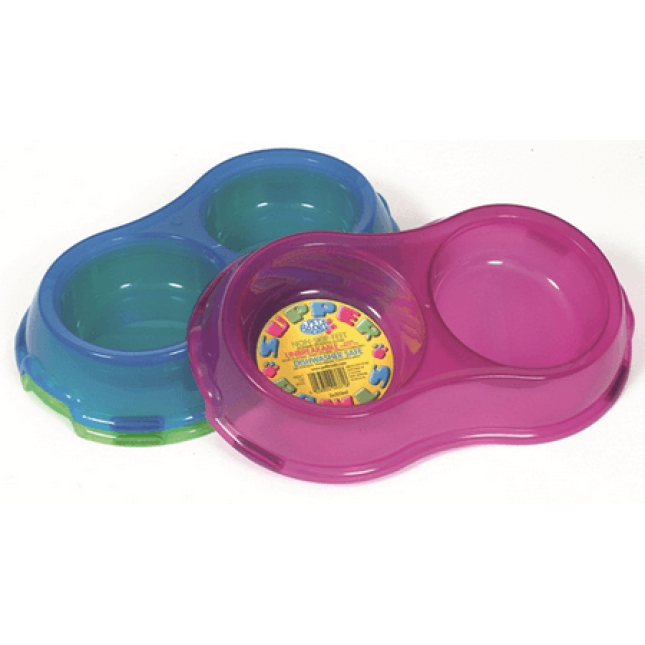 Pet Brands supper bowls διπλό πιατάκι 325ml 31 x 5 x 18cm Pet Brands supper bowls διπλό πιατάκι 325ml 31 x 5 x 18cm