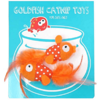Pet Brands Goldfish catnip toy set χρυσόψαρα παιχνίδι 5 x 3cm Pet Brands Goldfish catnip toy set χρυσόψαρα παιχνίδι 5 x 3cm