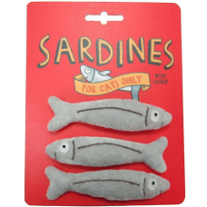 Pet Brands sardine catnip toy set  παιχνίδι σαρδέλες για την γάτα σας 10 x 2cm