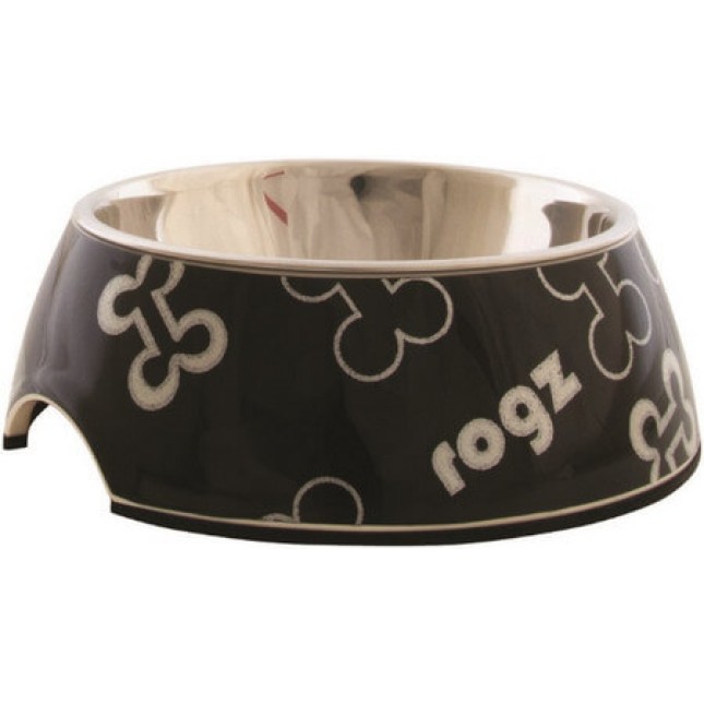 Rogz Μπωλ σκύλου Lapz Trendy μαύρο 160ml Rogz Μπωλ σκύλου Lapz Trendy μαύρο 160ml