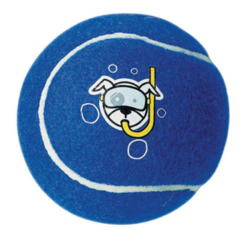 Παιχνίδι σκύλου molecules tennis blue