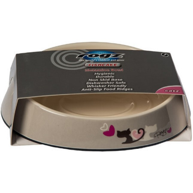 Rogz catz μπολ γάτας Fishcake bowlz heart tails small 200ml Rogz catz μπολ γάτας Fishcake bowlz heart tails small 200ml