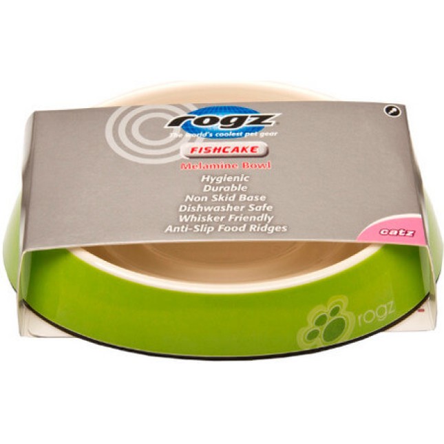 Rogz catz μπολ γάτας Fishcake bowlz πράσινο small 200ml