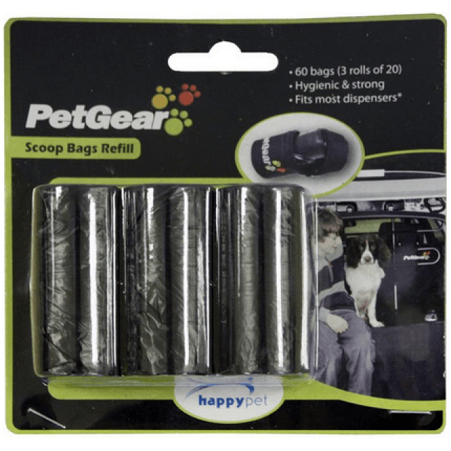 Happypet petgear scoop σακούλες αναπλήρωσης υγιεινής