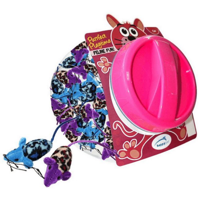 Happypet Velour mice cat toy jar,παιχνίδι λούτρινο ποντικάκι 6cm X 3cm Happypet Velour mice cat toy jar,παιχνίδι λούτρινο ποντικάκι 6cm X 3cm