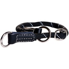 Rogz dogz περιλαίμιο πνίχτης Rope check medium μαύρο 30x35cm/9mm μαύρο