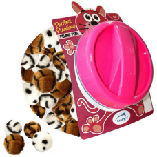 Happypet Fuzzeez cat toy jar,παιχνίδι γάτας λούτρινη μπάλα Happypet Fuzzeez cat toy jar,παιχνίδι γάτας λούτρινη μπάλα