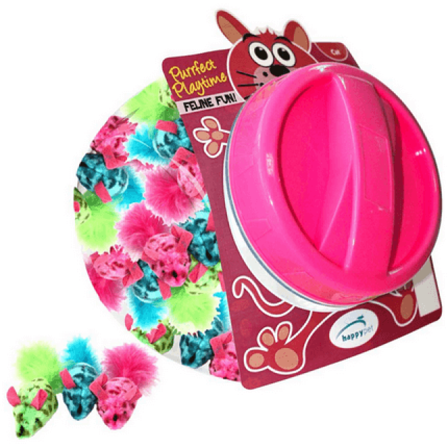 Happypet Festival mice cat toy jar, παιχνίδι γάτας ποντικάκι λούτρινο Happypet Festival mice cat toy jar, παιχνίδι γάτας ποντικάκι λούτρινο