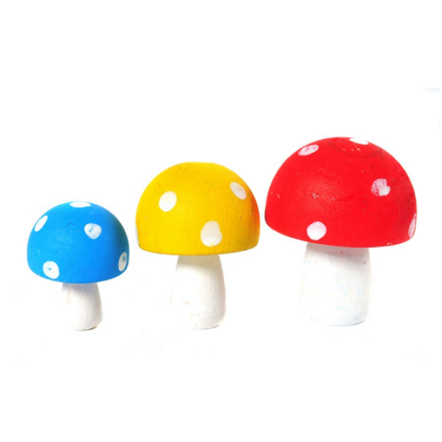 Mushrooms 3d set of 3 sizes Mushrooms 3d set of 3 sizes