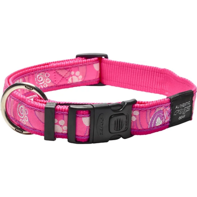 Rogz dogz περιλαίμιο σκύλου Fancy dress side release collar Ροζ Paw Large Rogz dogz περιλαίμιο σκύλου Fancy dress side release collar Ροζ Paw Large