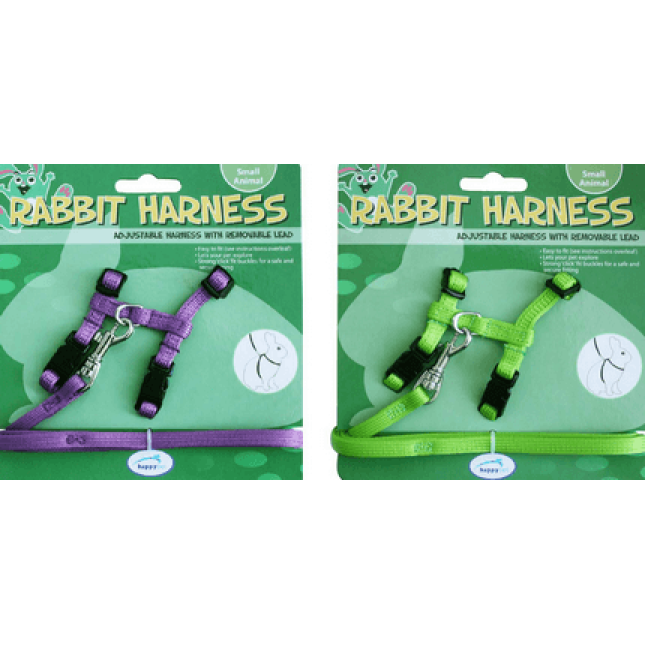 Happypet rabbit harness & lead set,σαμαράκι για τρωκτικά