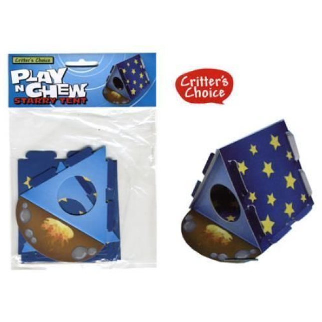 Critter's Choice cardboard chew-starry tent Critter's Choice cardboard chew-starry tent