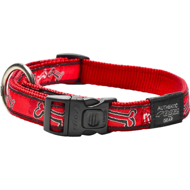 Rogz dogz περιλαίμιο σκύλου Fancy dress side release collar κόκκινο Bone Large Rogz dogz περιλαίμιο σκύλου Fancy dress side release collar κόκκινο Bone Large