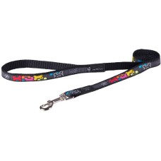 Rogz dogz Οδηγός Σκύλου Fancy dress fixed lead Multi Bone σε ιμάντα υψηλής ποιότητας και αντοχής Rogz dogz Οδηγός Σκύλου Fancy dress fixed lead Multi Bone σε ιμάντα υψηλής ποιότητας και αντοχής