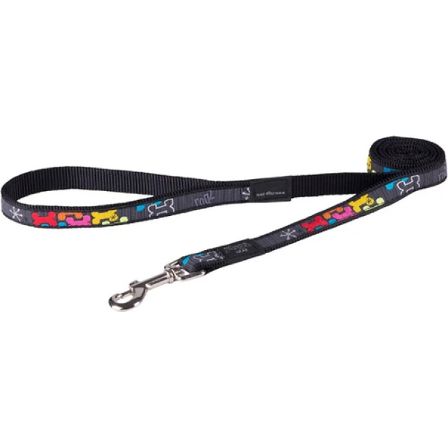 Rogz dogz Οδηγός Σκύλου Fancy dress fixed lead Multi Bone Medium Rogz dogz Οδηγός Σκύλου Fancy dress fixed lead Multi Bone Medium