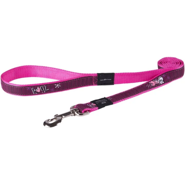 Rogz dogz Οδηγός Σκύλου Fancy dress fixed lead Pink Love Large Rogz dogz Οδηγός Σκύλου Fancy dress fixed lead Pink Love Large