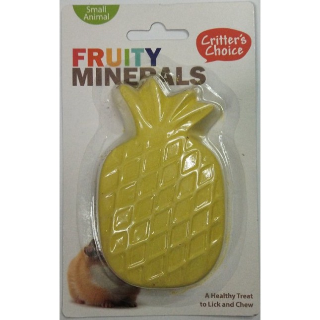 Happypet fruity mineral 2.5oz 11cm / 4.25 pineapple (s/a) πέτρες με γεύση φρούτου,ανανά