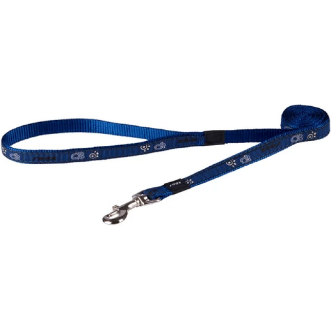 Rogz dogz Οδηγός Σκύλου Fancy dress fixed lead Navy Paw σε ιμάντα υψηλής ποιότητας και αντοχής