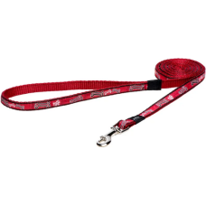 Rogz dogz Οδηγός Σκύλου Fancy dress fixed lead κόκκινο Bone σε ιμάντα υψηλής ποιότητας και αντοχής Rogz dogz Οδηγός Σκύλου Fancy dress fixed lead κόκκινο Bone σε ιμάντα υψηλής ποιότητας και αντοχής