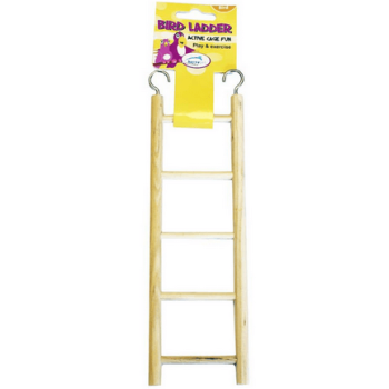 Happypet wooden bird ladder 5 step παιχνίδι ξύλινη σκάλα για ωδικά