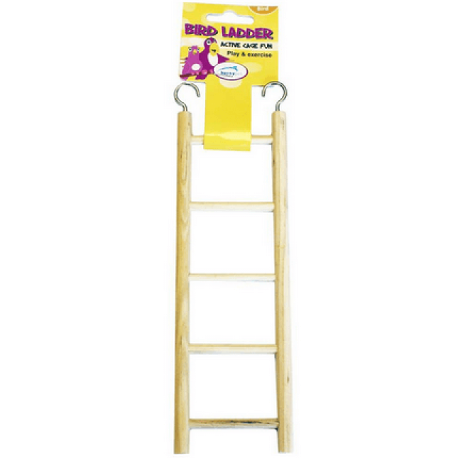 Happypet wooden bird ladder 9 step παιχνίδι ξύλινη σκάλα για ωδικά