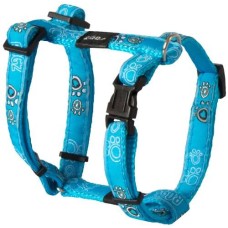 Rogz dogz Σαμαράκι σκύλου Fancy dress H-Harness Τιρκουάζ Paws σε ιμάντα υψηλής ποιότητας και αντοχής Rogz dogz Σαμαράκι σκύλου Fancy dress H-Harness Τιρκουάζ Paws σε ιμάντα υψηλής ποιότητας και αντοχής