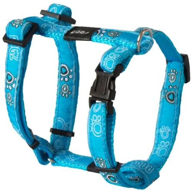Rogz dogz Σαμαράκι σκύλου Fancy dress H-Harness Τιρκουάζ Paws Small Rogz dogz Σαμαράκι σκύλου Fancy dress H-Harness Τιρκουάζ Paws Small