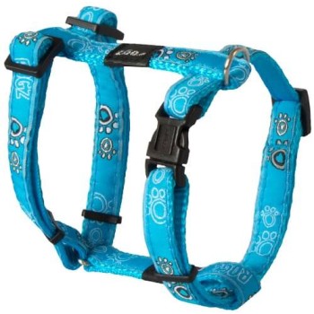 Rogz dogz Σαμαράκι σκύλου Fancy dress H-Harness Τιρκουάζ Paws Large Rogz dogz Σαμαράκι σκύλου Fancy dress H-Harness Τιρκουάζ Paws Large