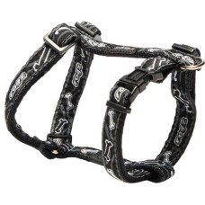 Rogz Σαμαράκι Σκύλου Fancy Black Bone Medium Rogz Σαμαράκι Σκύλου Fancy Black Bone Medium