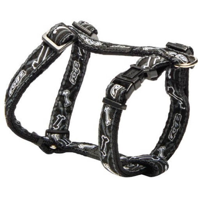Rogz Σαμαράκι Σκύλου Fancy Black Bone Large Rogz Σαμαράκι Σκύλου Fancy Black Bone Large