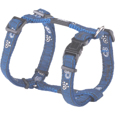 Rogz dogz Σαμαράκι σκύλου Fancy dress H-Harness Navy Paw σε ιμάντα υψηλής ποιότητας και αντοχής Rogz dogz Σαμαράκι σκύλου Fancy dress H-Harness Navy Paw σε ιμάντα υψηλής ποιότητας και αντοχής