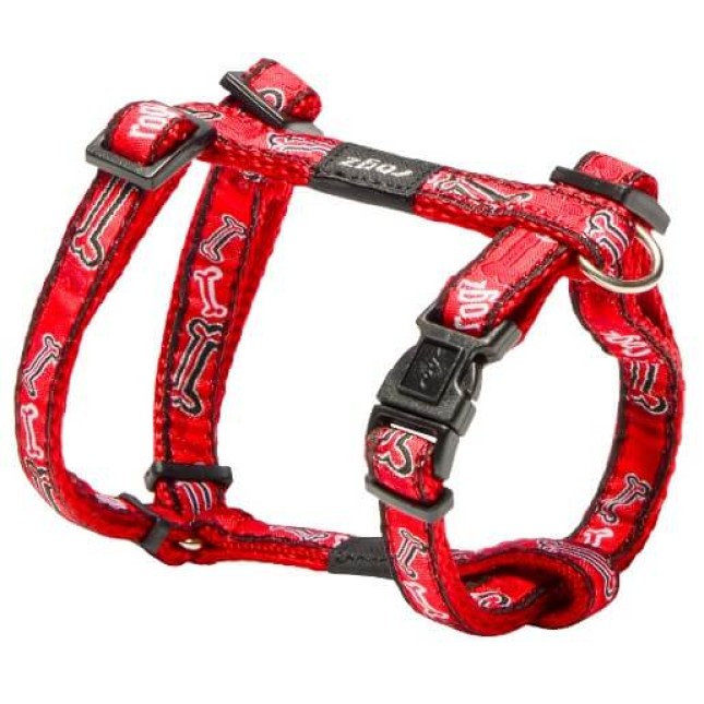Rogz dogz Σαμαράκι σκύλου Fancy dress H-Harness Κόκκινο Bone Small Rogz dogz Σαμαράκι σκύλου Fancy dress H-Harness Κόκκινο Bone Small