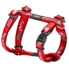 Rogz dogz Σαμαράκι σκύλου Fancy dress H-Harness Κόκκινο Bone Large