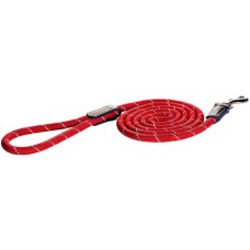Rogz dogz οδηγός σκύλου rope long fixed lead κόκκινο