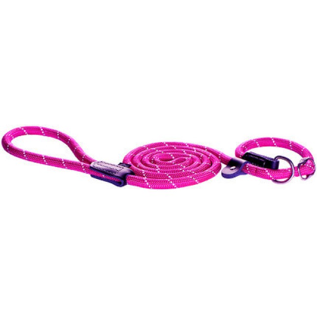 Rogz οδηγός-πνίχτης Rope ροζ medium 180cm/9mm Rogz οδηγός-πνίχτης Rope ροζ medium 180cm/9mm