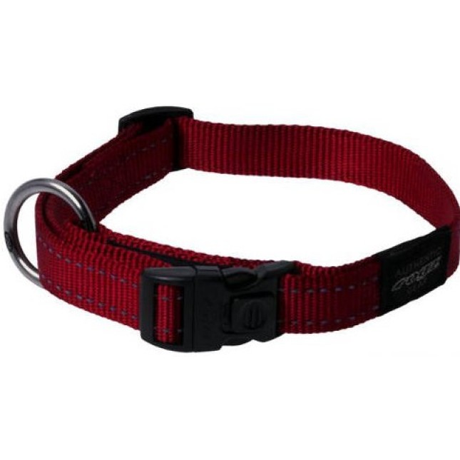 Rogz dogz περιλαίμιο σκύλου utility side release collar κόκκινο, με ανακλαστικές ραφές Rogz dogz περιλαίμιο σκύλου utility side release collar κόκκινο, με ανακλαστικές ραφές
