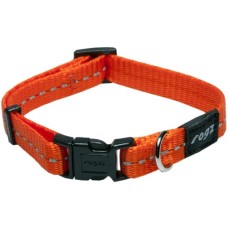 Rogz dogz utility side release collar Πορτοκαλί, με ανακλαστικές ραφές