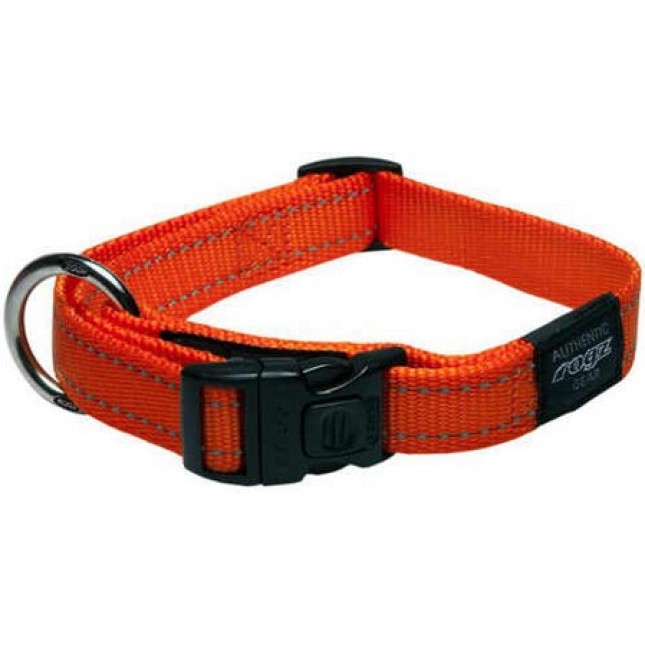 Rogz dogz utility side release collar Πορτοκαλί, με ανακλαστικές ραφές Rogz dogz utility side release collar Πορτοκαλί, με ανακλαστικές ραφές