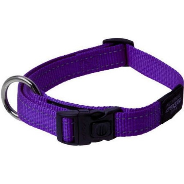 Rogz dogz περιλαίμιο utility side release collar Μωβ, με ανακλαστικές ραφές Rogz dogz περιλαίμιο utility side release collar Μωβ, με ανακλαστικές ραφές
