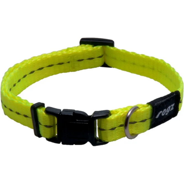 Rogz dogz περιλαίμιο utility side release collar Κίτρινο, με ανακλαστικές ραφές Rogz dogz περιλαίμιο utility side release collar Κίτρινο, με ανακλαστικές ραφές
