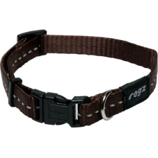 Rogz dogz περιλαίμιο utility από ιμάντα υψηλής αντοχής side release collar καφέ με ανακλαστική ραφή Rogz dogz περιλαίμιο utility από ιμάντα υψηλής αντοχής side release collar καφέ με ανακλαστική ραφή