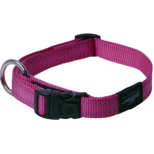 Rogz dogz utility side release collar ροζ, με ανακλαστικές ραφές Rogz dogz utility side release collar ροζ, με ανακλαστικές ραφές