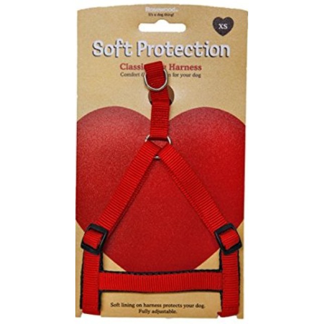 Rosewood soft protection harness xsmall κόκκινο Rosewood soft protection harness xsmall κόκκινο