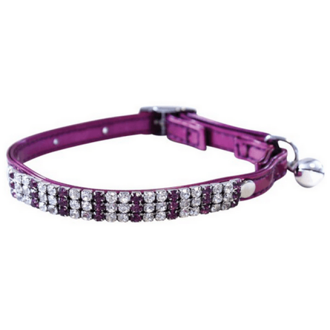 Happypet Finesse Diamante cat collar purple,πολυτελής, μοντέρνος λαιμοδέτης Happypet Finesse Diamante cat collar purple,πολυτελής, μοντέρνος λαιμοδέτης