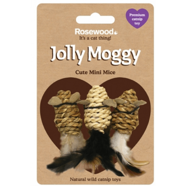 Rosewood jolly moggy παιχνίδι Catnip mini mice Rosewood jolly moggy παιχνίδι Catnip mini mice